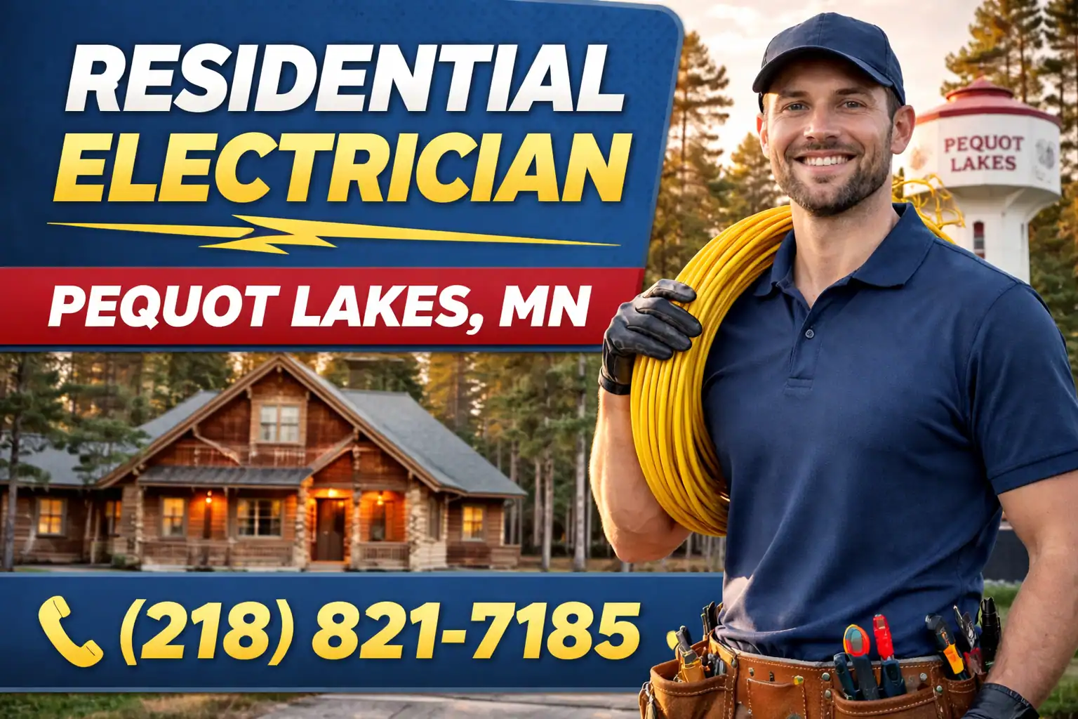 Need a Reliable Residential Electrician in Pequot Lakes? We Come Right to Your Door